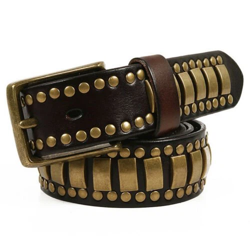 rock goth punk leather mens studded belt (13)