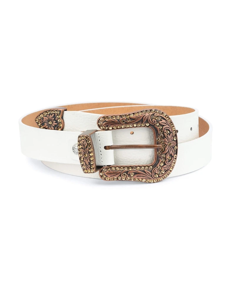 White Western Belt Western Belts For Women (2)