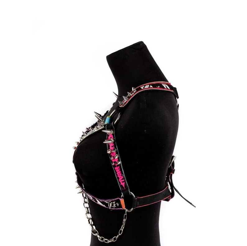Colorful Punk Cage Harness image 2