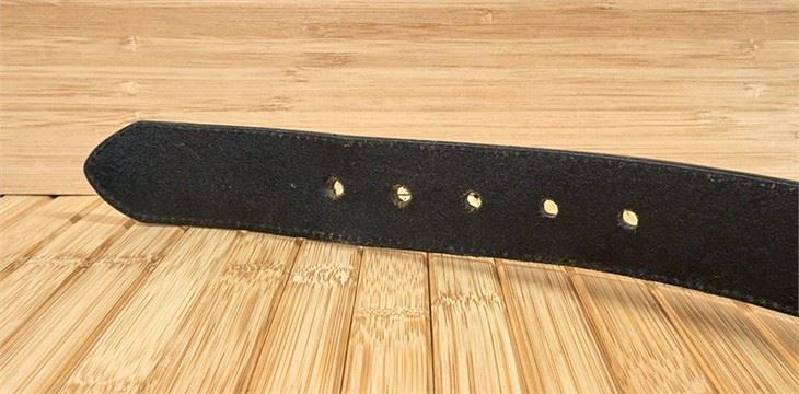 Harley Davidson Black Leather Belt With Metal Buckle