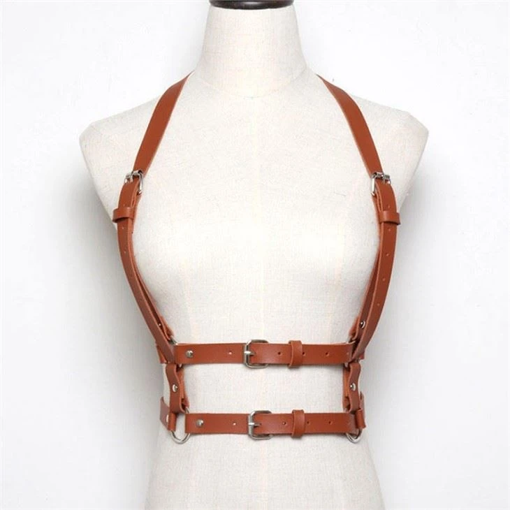 Pu Leather Harness Body Belt Suspender