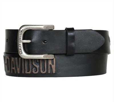 Leather Harley Davidson Mens Belt