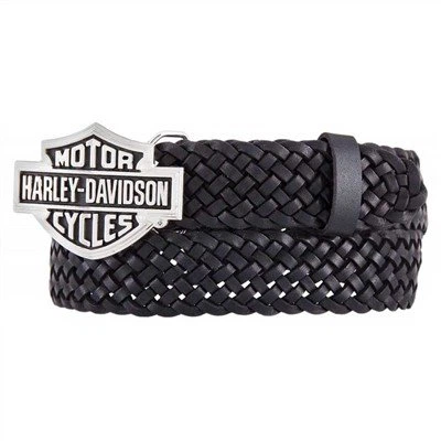 Leather Harley Davidson Studded Gromment Belt