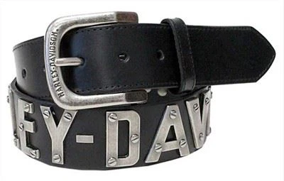 Western Punk Leather Harley Davidson Belt