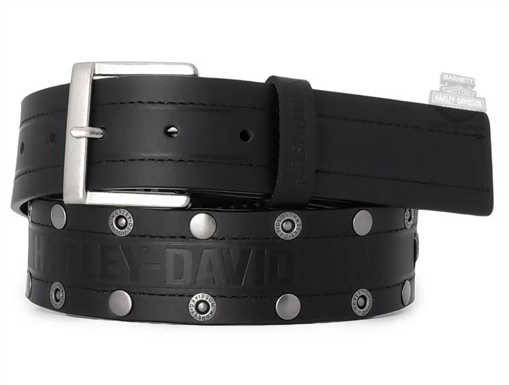 Western Punk Leather Harley Davidson Belt